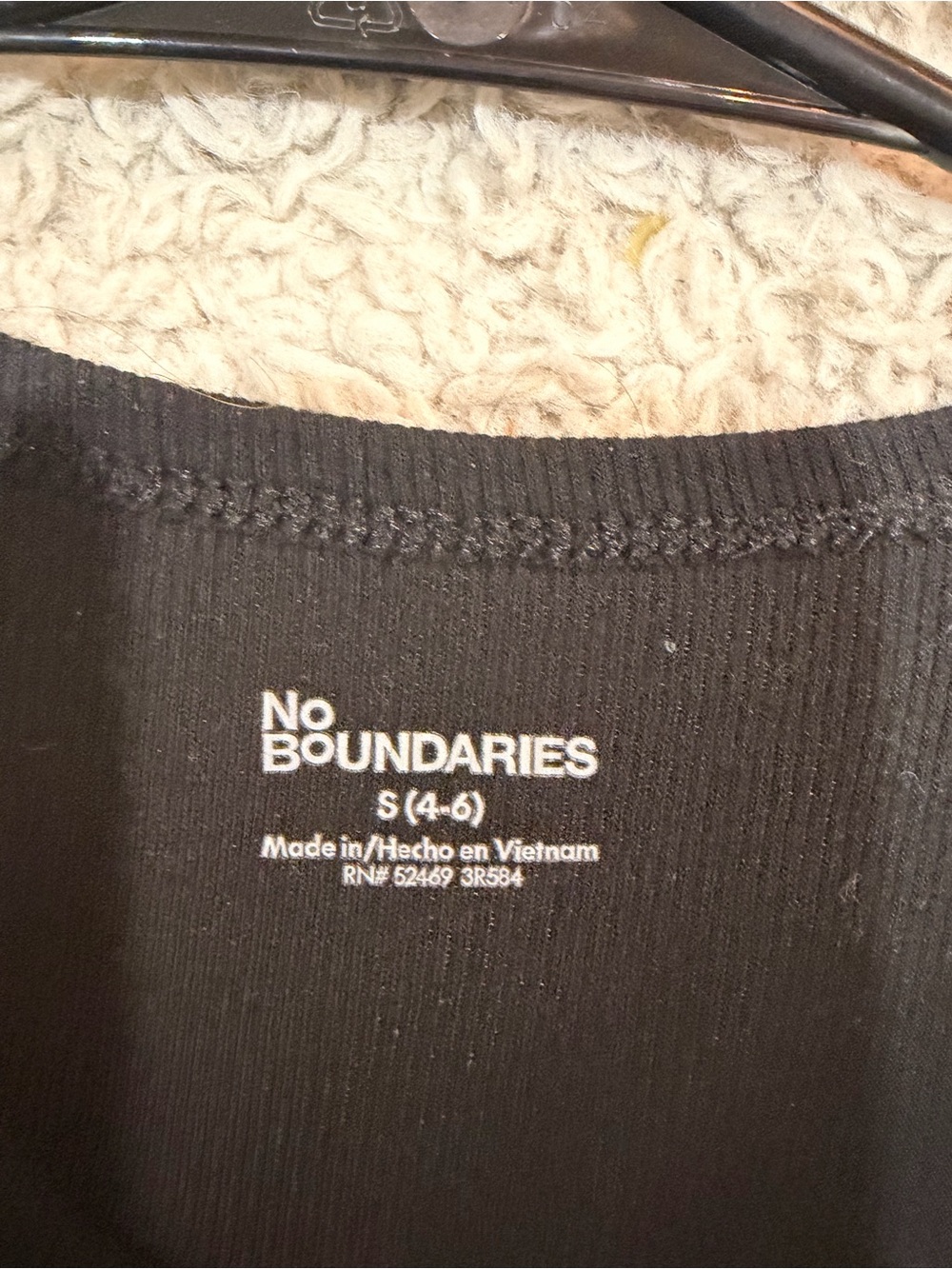Original Retro Brand Black Tank Top with Safety Pin Accent - Picture 5 of 7